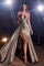 Prom Dresses Long Formal Strapless Satin Fitted Prom Dress Graphite Silver