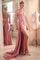 Prom Dresses Long Formal Strapless Satin Fitted Prom Dress Rose Pink