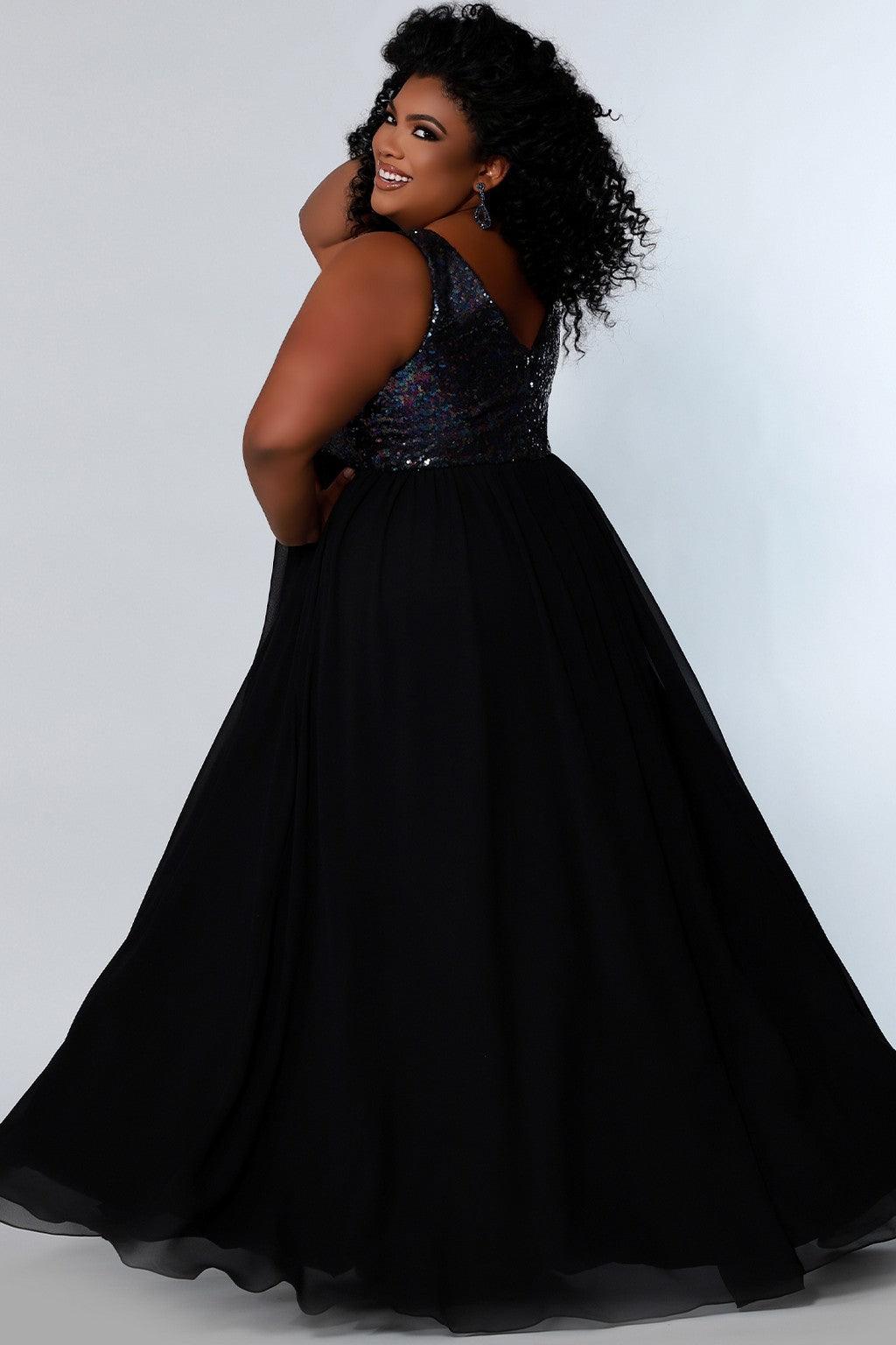 Sydneys Closet CE2205 Long Sleeveless Plus Size Formal Dress