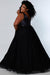 Plus Size Dresses Long Sleeveless Plus Size Formal Dress Multi/Black
