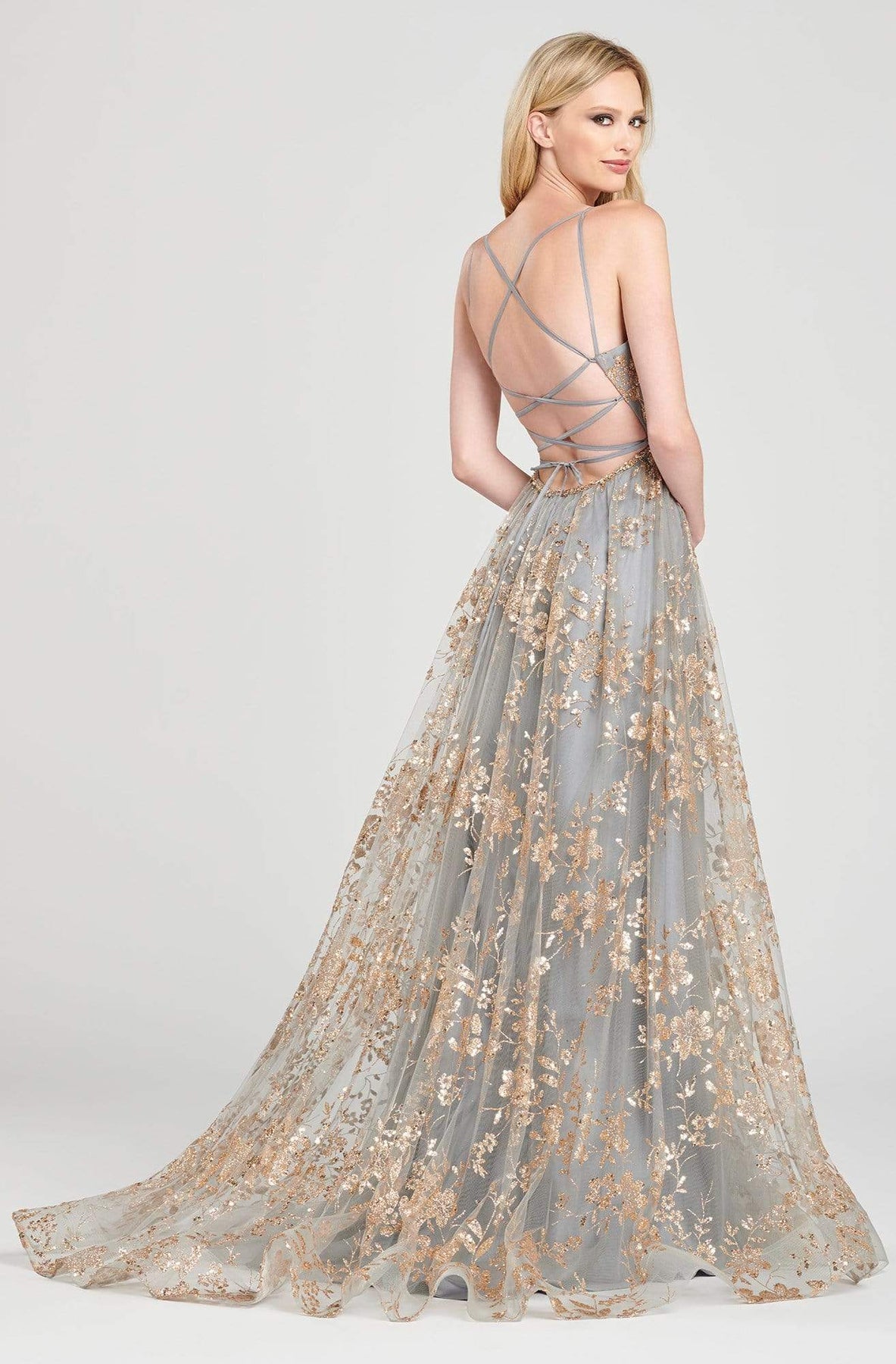 Colette CL12006 Long Formal Prom Glitter Dress