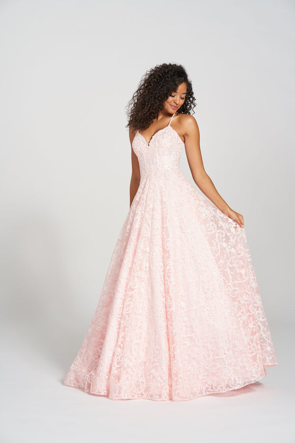 a line dresses near me A Line Tulle Floral Lilac Prom Dresses Near Me Straps Sleeveless Lilac / Floor length / US18W main image 0