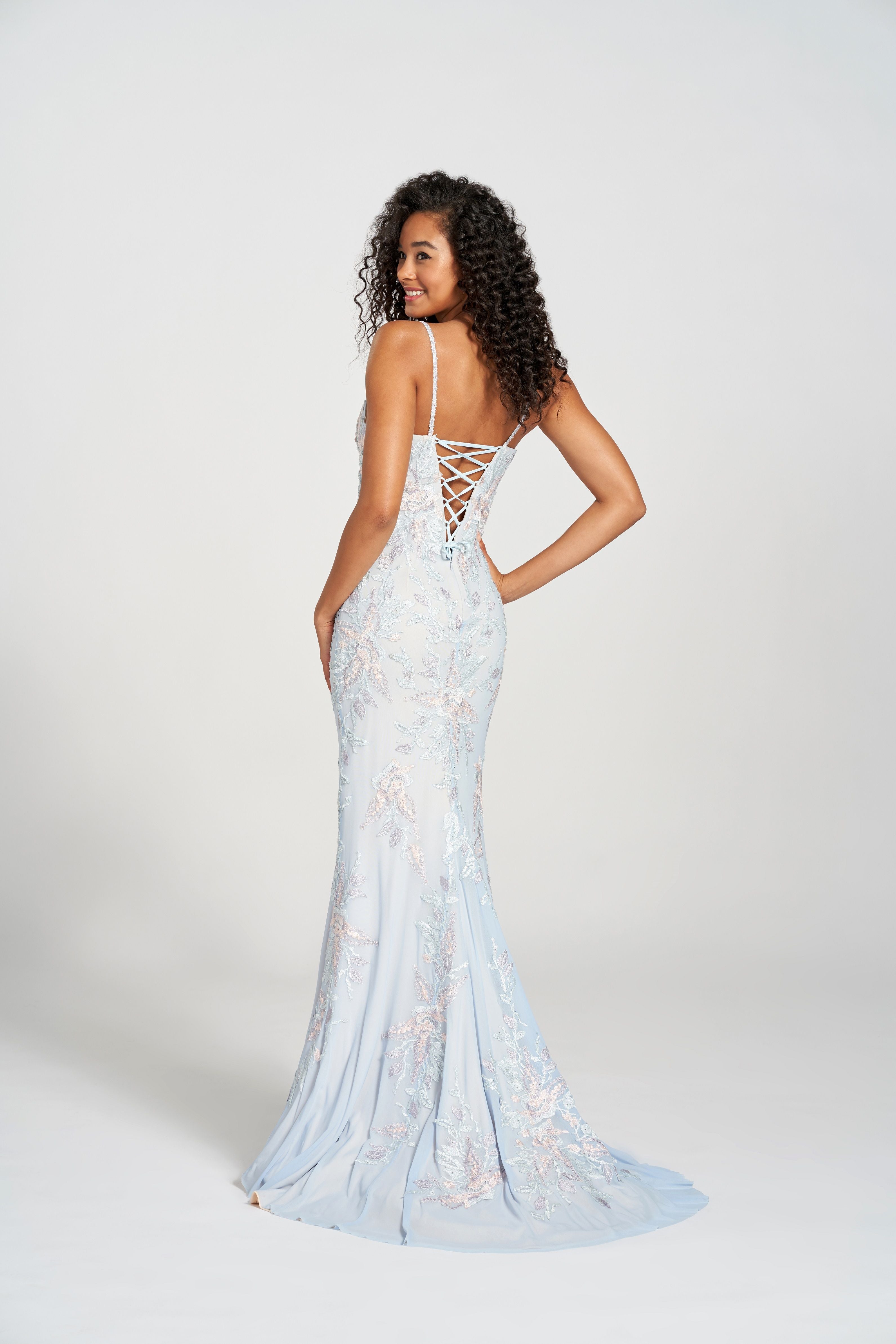 Prom Dresses Long Formal Beaded Applique Prom Dress Elsa