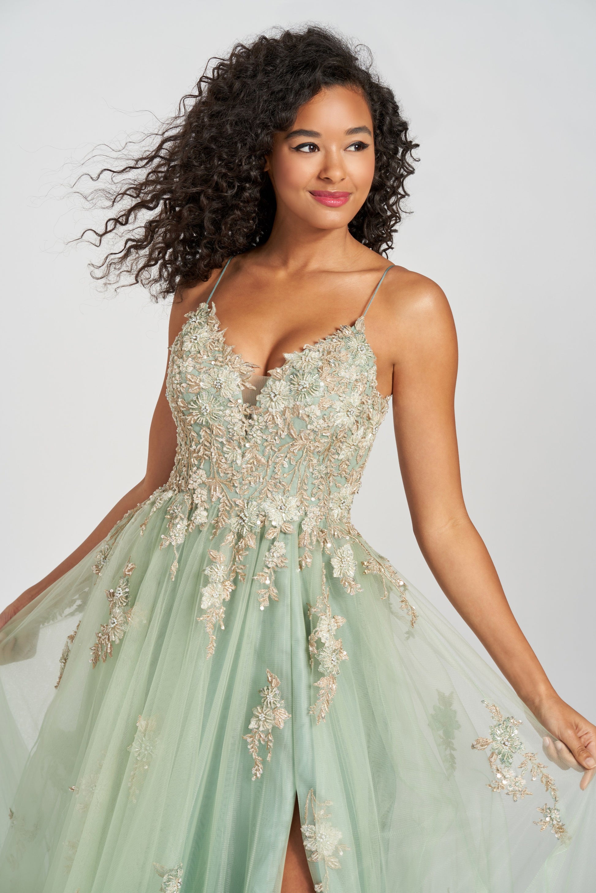Colette CL12207 Beaded Long Formal Prom Dress