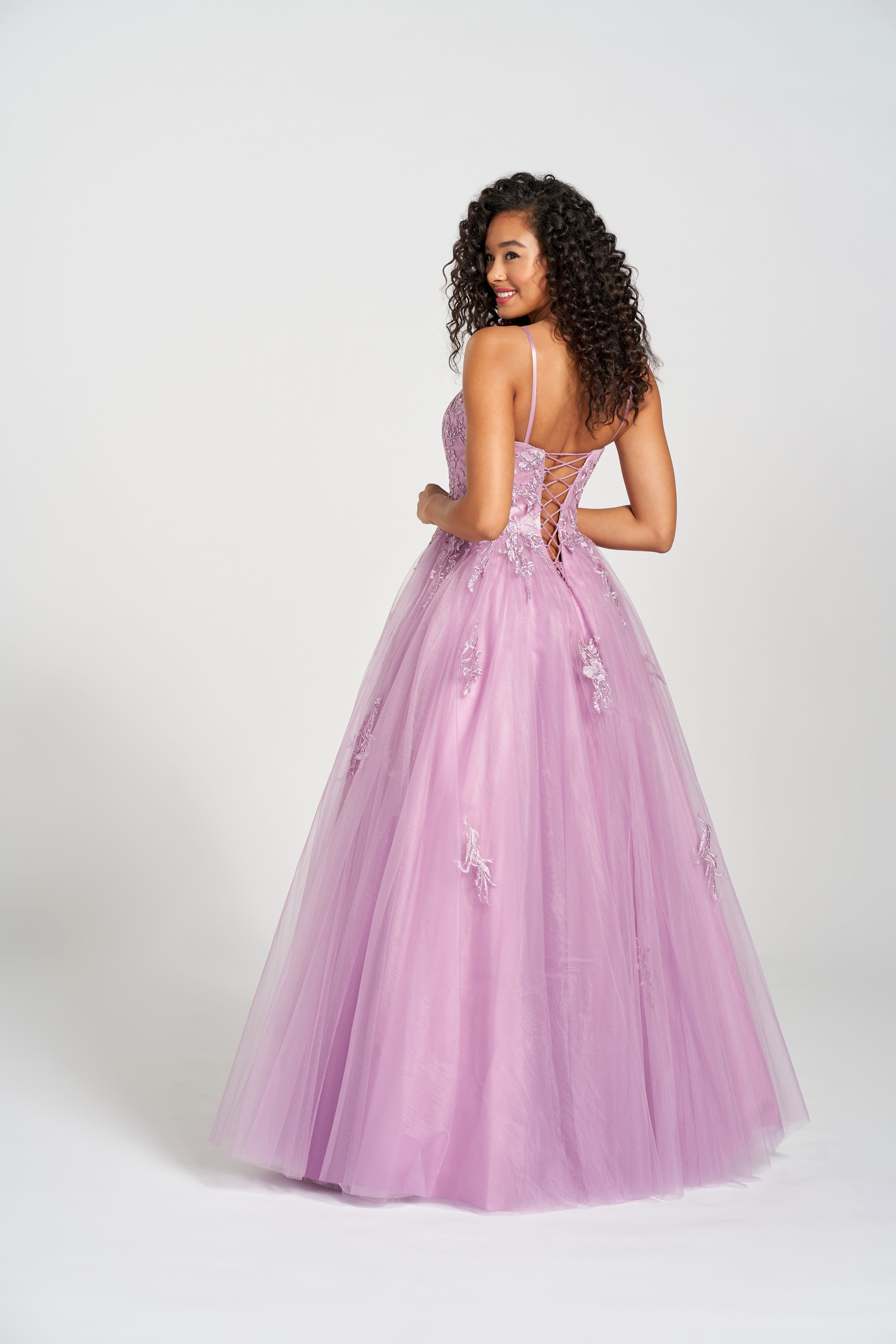 Prom Dresses  Long Formal Beaded Prom Applique Dress Orchid