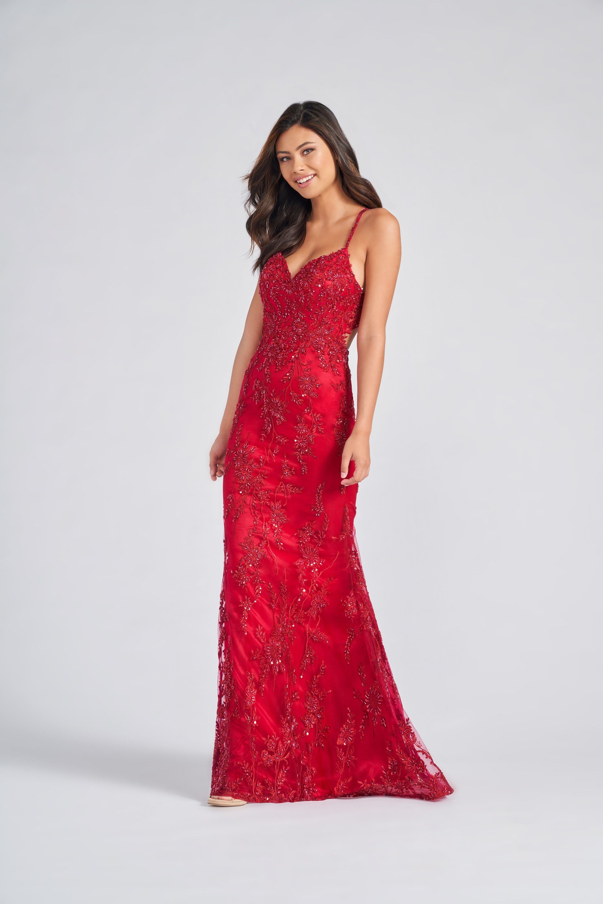 Colette CL12240 Beaded Formal Prom Fitted Long Dress
