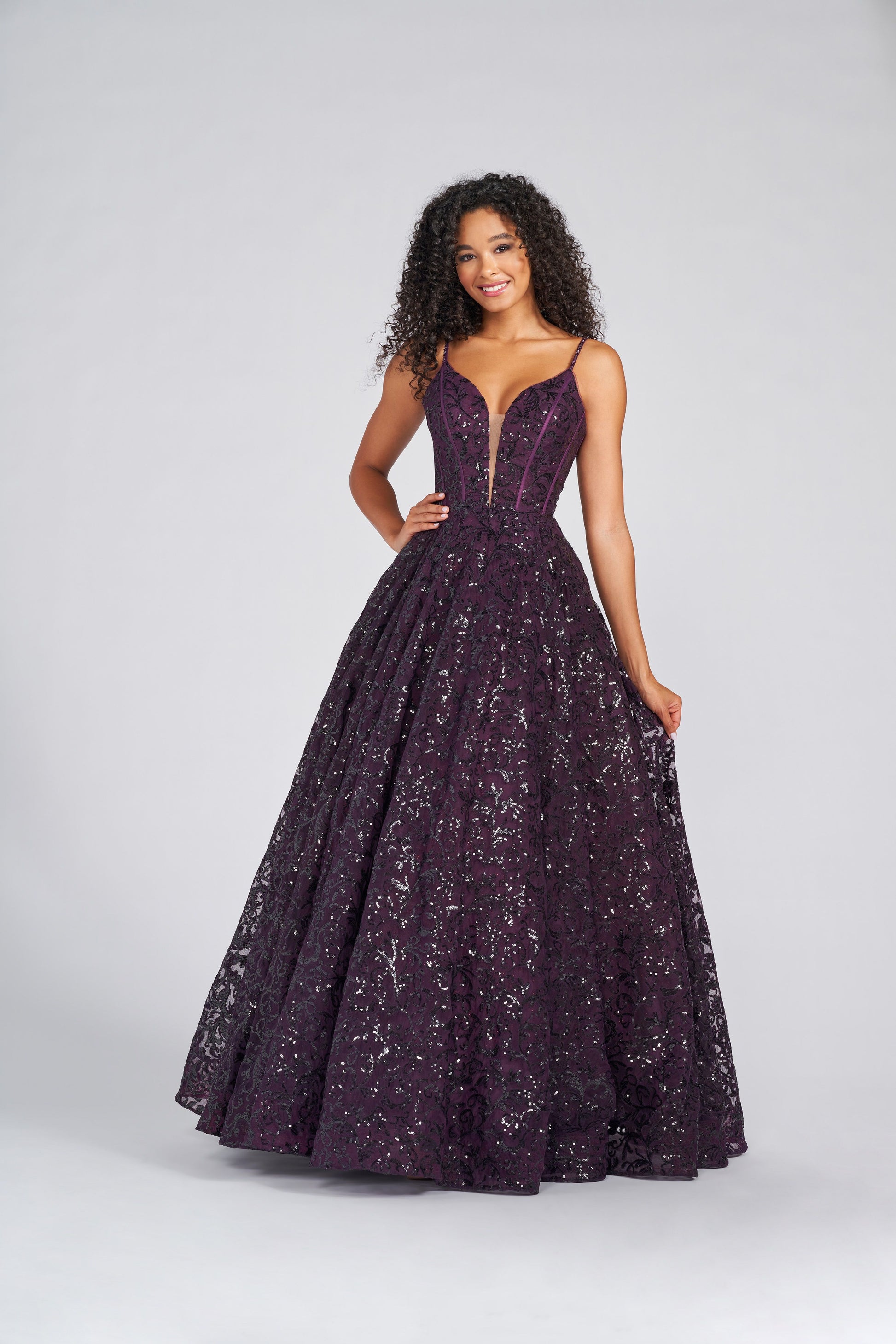 Colette CL12264 Formal Long Sequin Prom Ball Gown
