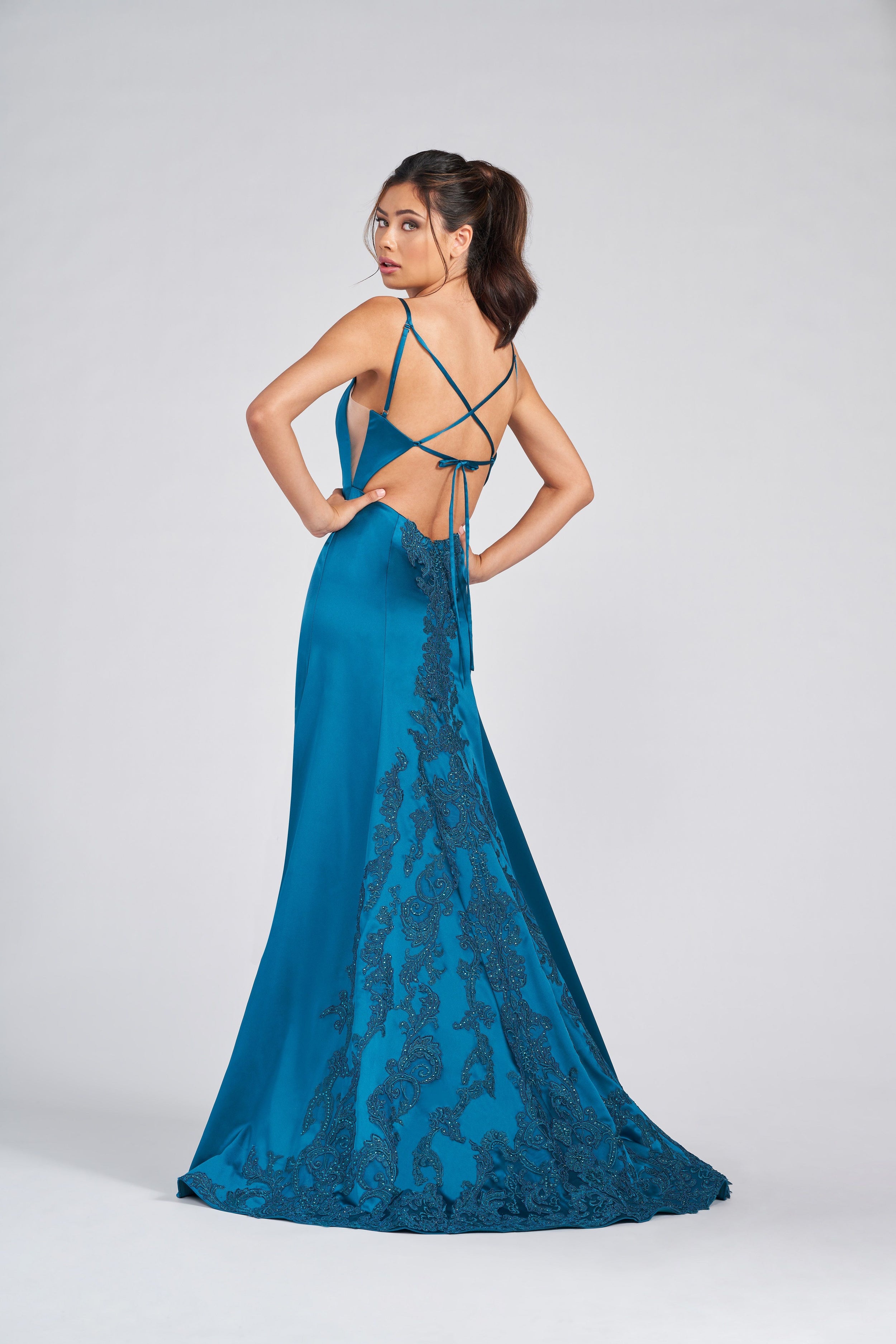 Prom Dresses Long Formal Applique Prom Dress Turquoise