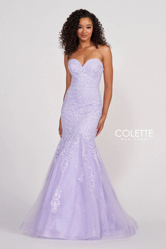 Prom Dresses Fitted Formal Mermaid Prom Long Dress Lilac