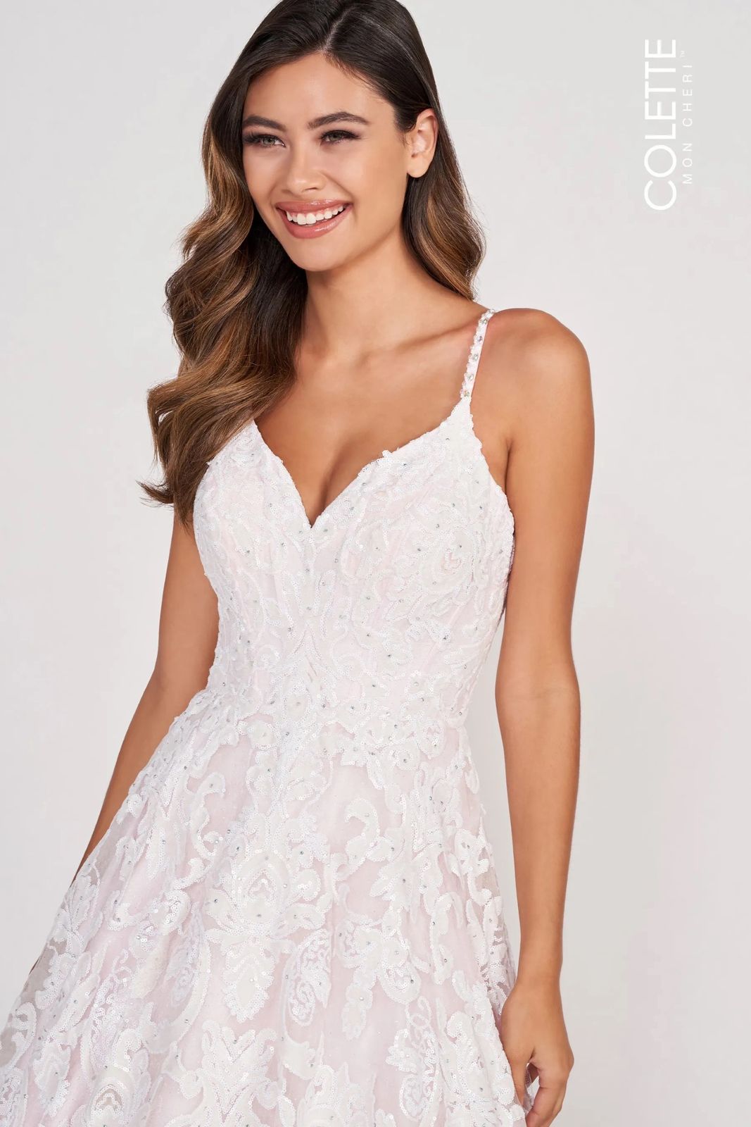 Colette CL2008 Long Sequin Prom Formal Ball Gown