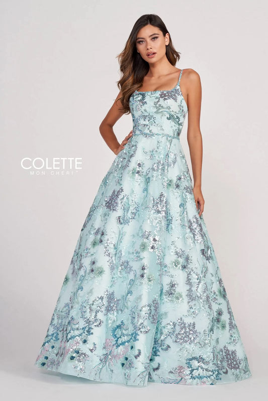 Prom Dresses Long Prom Sequin Formal Ball Gown Light Aqua