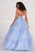 Prom Dresses Layered Ruffle Prom Long Formal Ball Gown Periwinkle