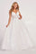 Prom Dresses Long Formal Applique Prom Ball Gown Diamond White