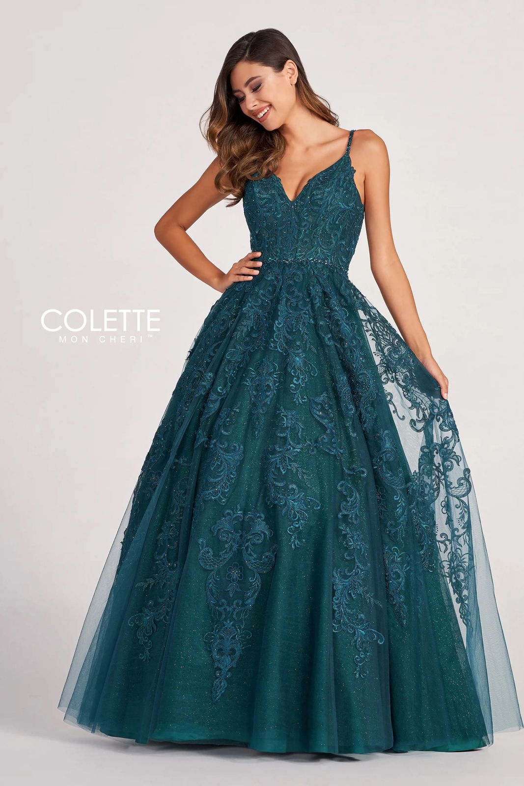 Colette CL2026 Long Formal Applique Prom Ball Gown
