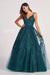 Prom Dresses Long Formal Applique Prom Ball Gown Spruce
