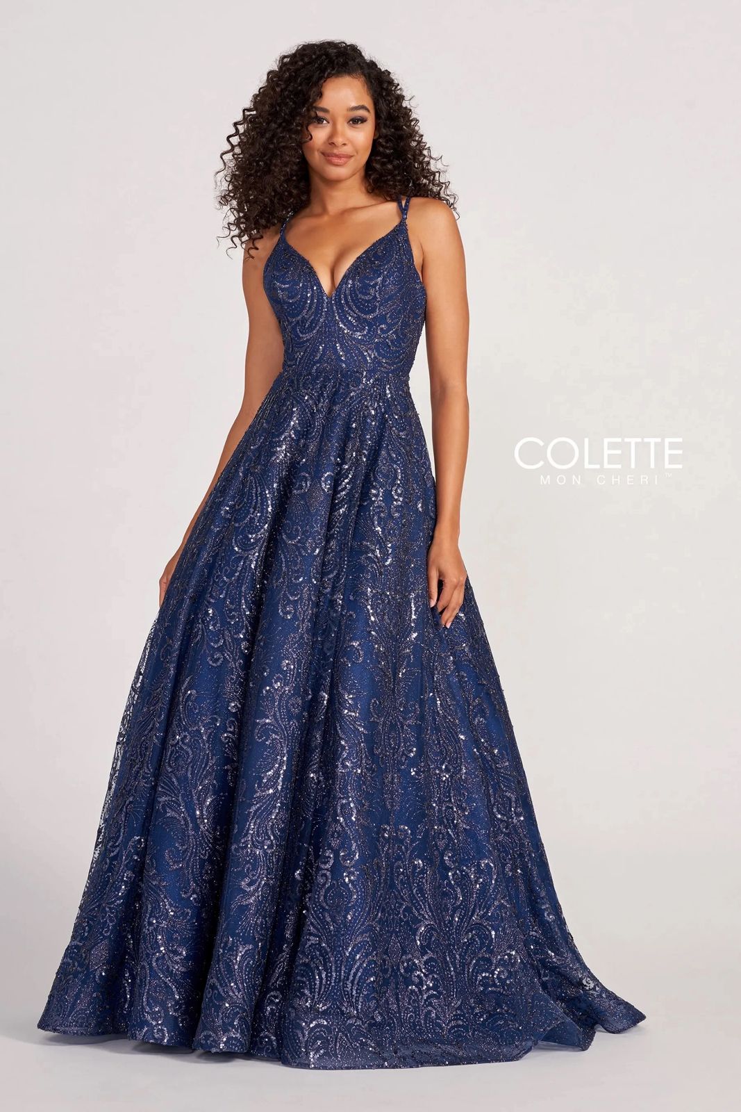 Navy Blue Ball Gown Prom Dresses Long Sexy Prom Dress   fg2770