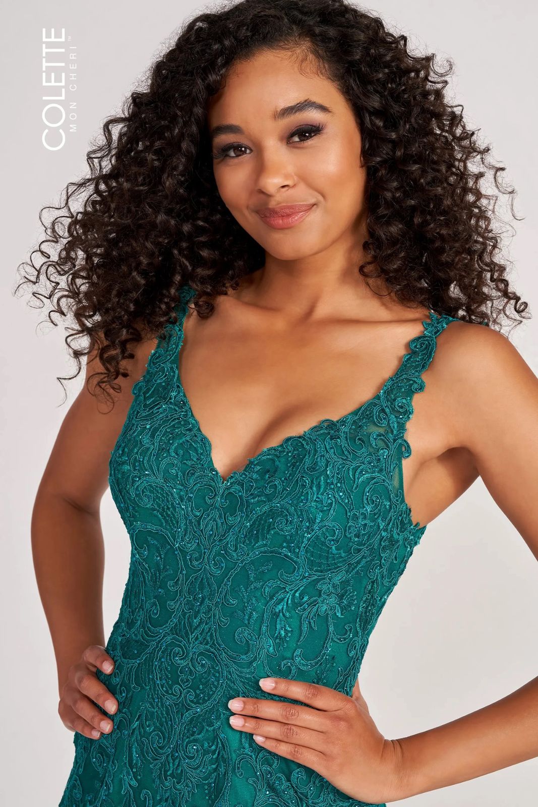 Colette CL2036 Prom Glitter Formal Long Mermaid Dress