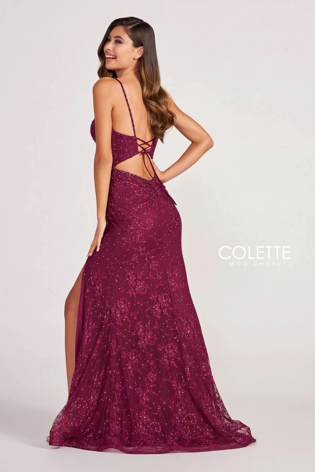 Colette CL2037 Beaded Prom Fitted Formal Long Dress