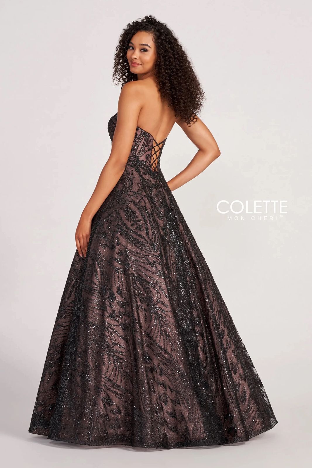 Colette CL2042 Prom Glitter Formal Long Ball Gown
