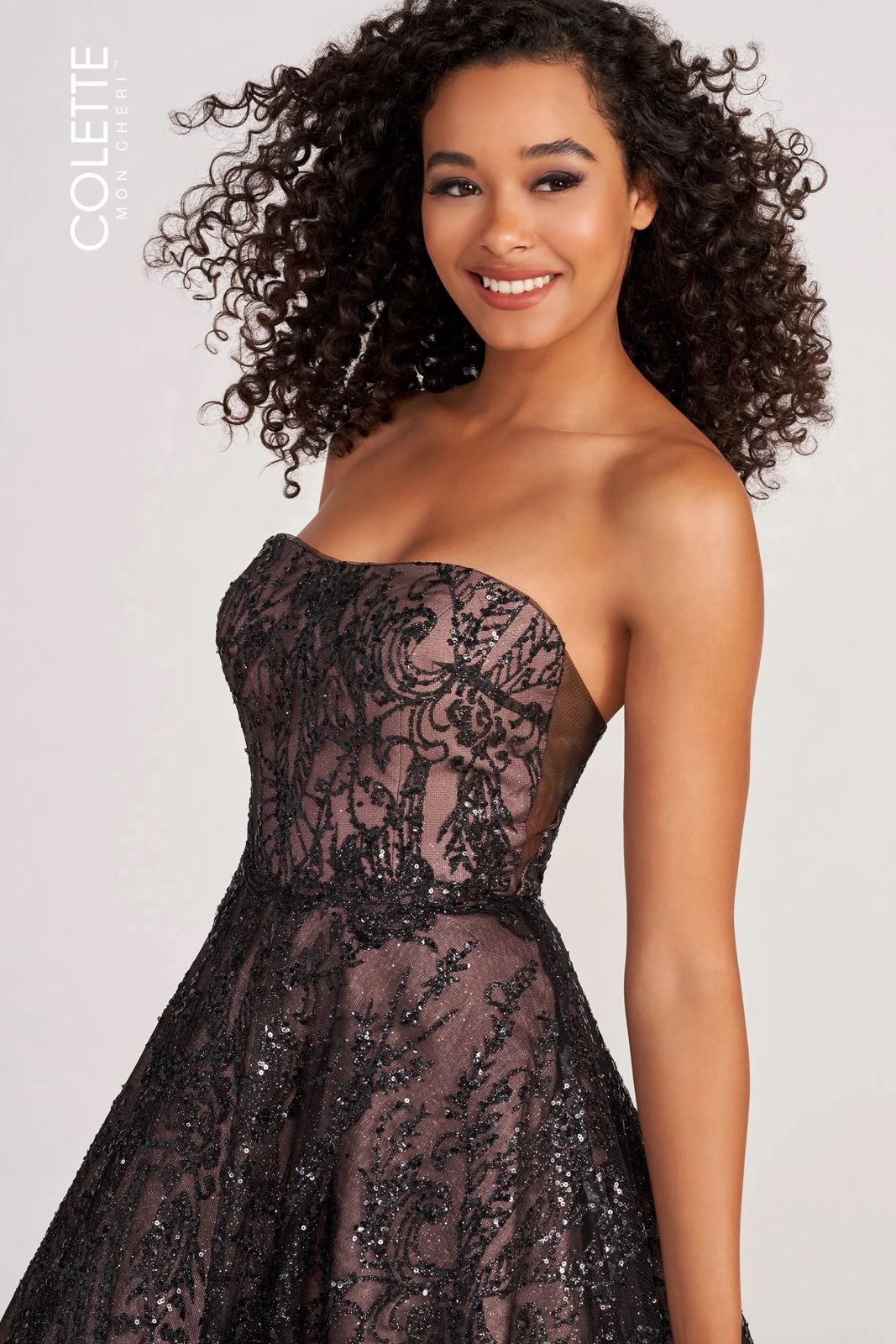Colette CL2042 Prom Glitter Formal Long Ball Gown