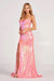 Prom Dresses Prom Long Sequin Formal Dress Coral/Multi