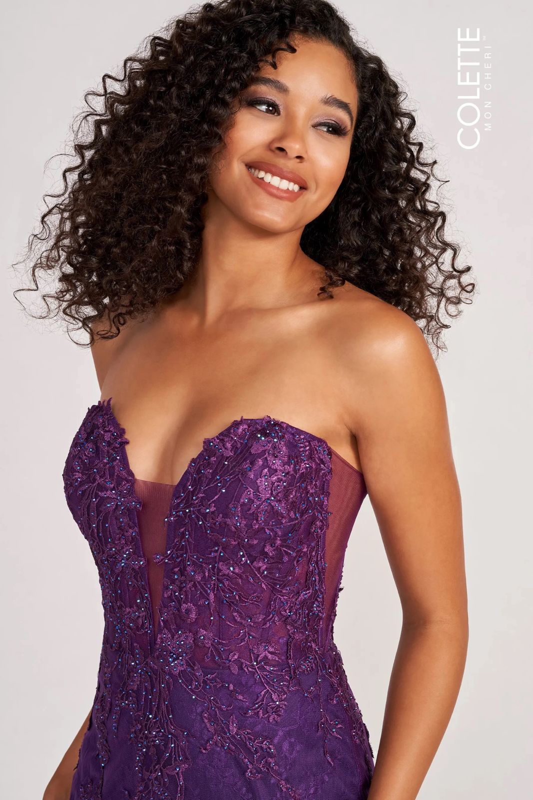 Prom Dresses Applique Long Formal Mermaid Prom Dress Plum