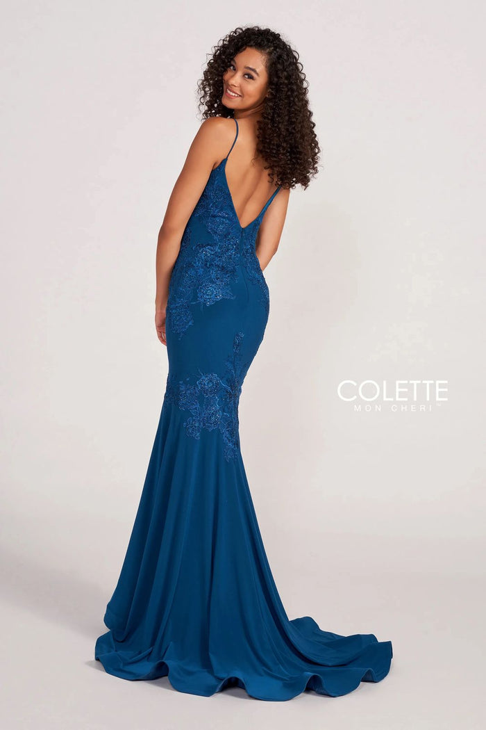 Prom Dresses  Prom Beaded Formal Long Dress Indigo