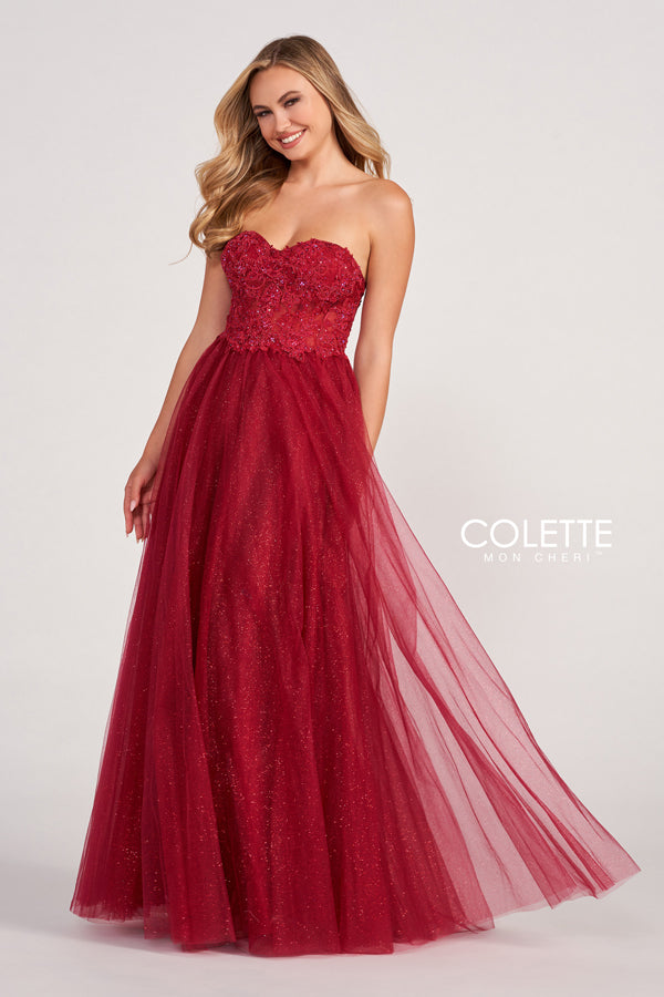 Colette CL2083 Formal Glitter Prom Long Dress