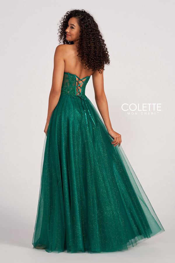 Prom Dresses Formal Glitter Prom Long Dress Emerald