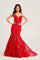 Prom Dresses Long Formal Fitted Prom Mermaid Dress Red
