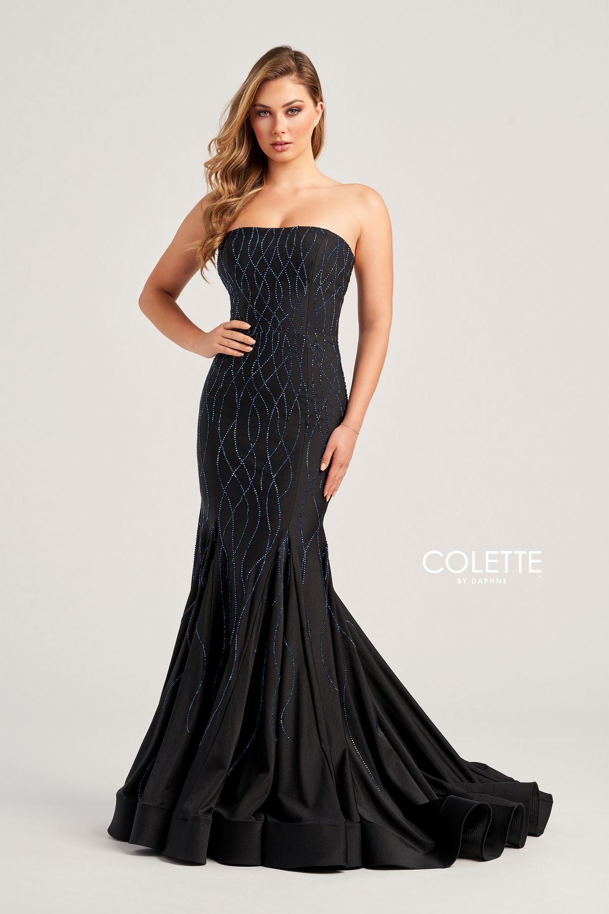 Colette CL5106 Fitted Prom Long Formal Mermaid Dress The Dress Outlet Colette CL5106 Fitted Prom Long Formal Mermaid Dress The Dress Outlet