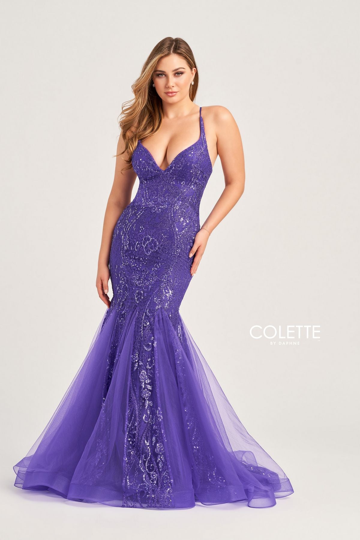 Colette CL5109 Glitter Prom Long Formal Mermaid Dress