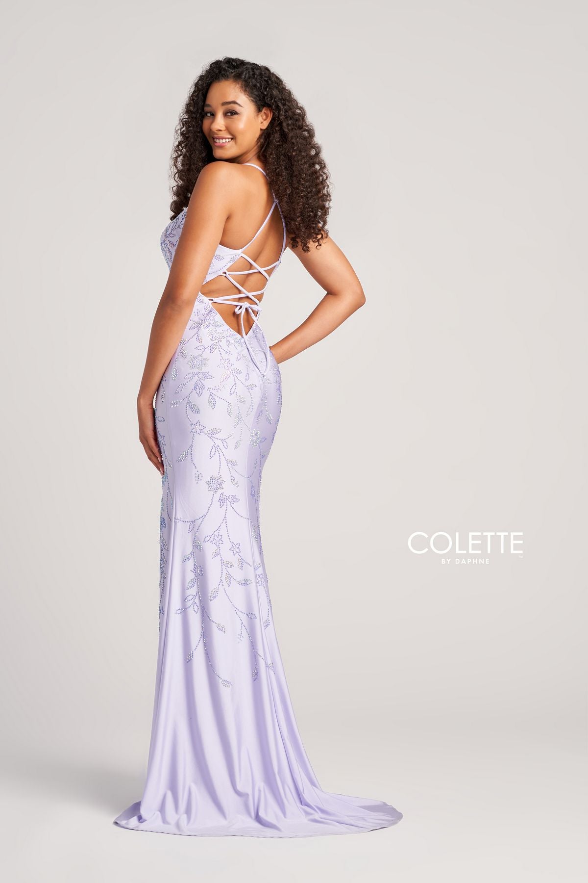 Colette CL5110 Prom Long Stone Accents Formal Dress