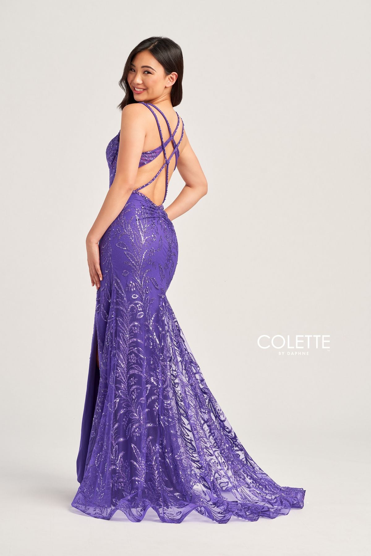 Colette CL5113 Prom Long Glitter Formal Sequin Dress