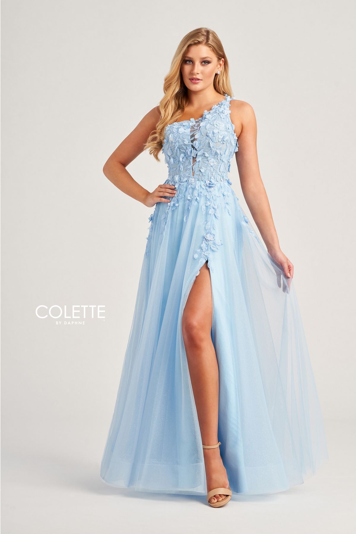Colette CL5124 Long Formal Applique Prom Dress