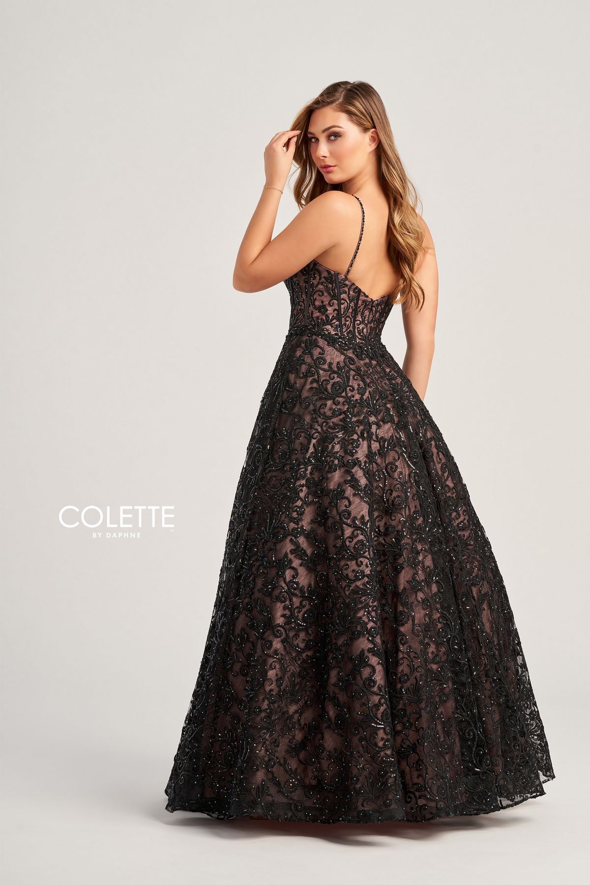 Colette CL5131 Glitter Long Formal Prom Ball Gown