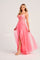 Prom Dresses Long Formal Stone Accent Prom Dress  Pink Coral
