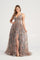 Prom Dresses Glitter Long Formal Prom Dress  Gold/Pewter