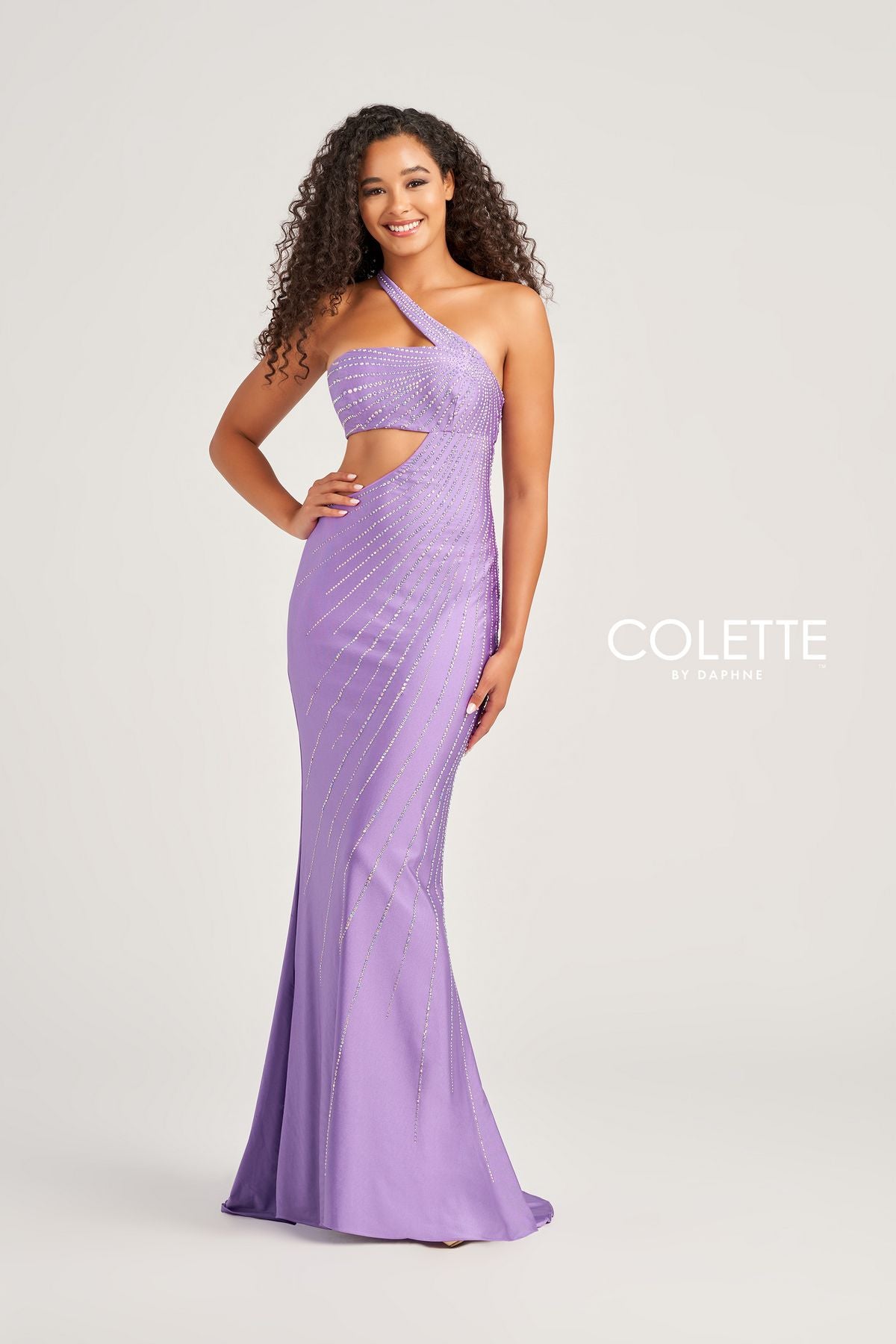 Colette CL5139 Cut Out Long Formal Fitted Prom Dress