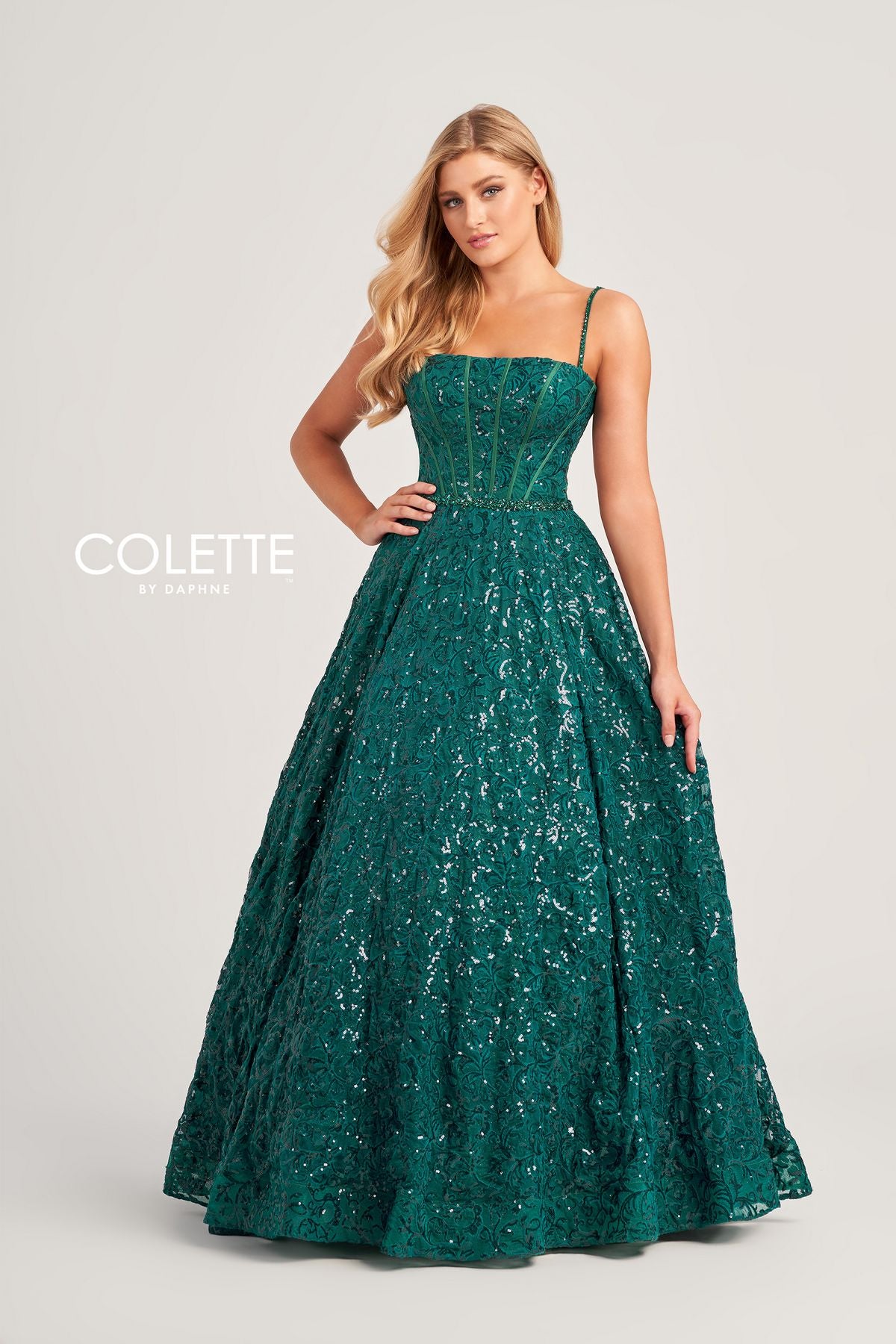 Colette CL5141 Sequin Long Formal Prom Ball Gown