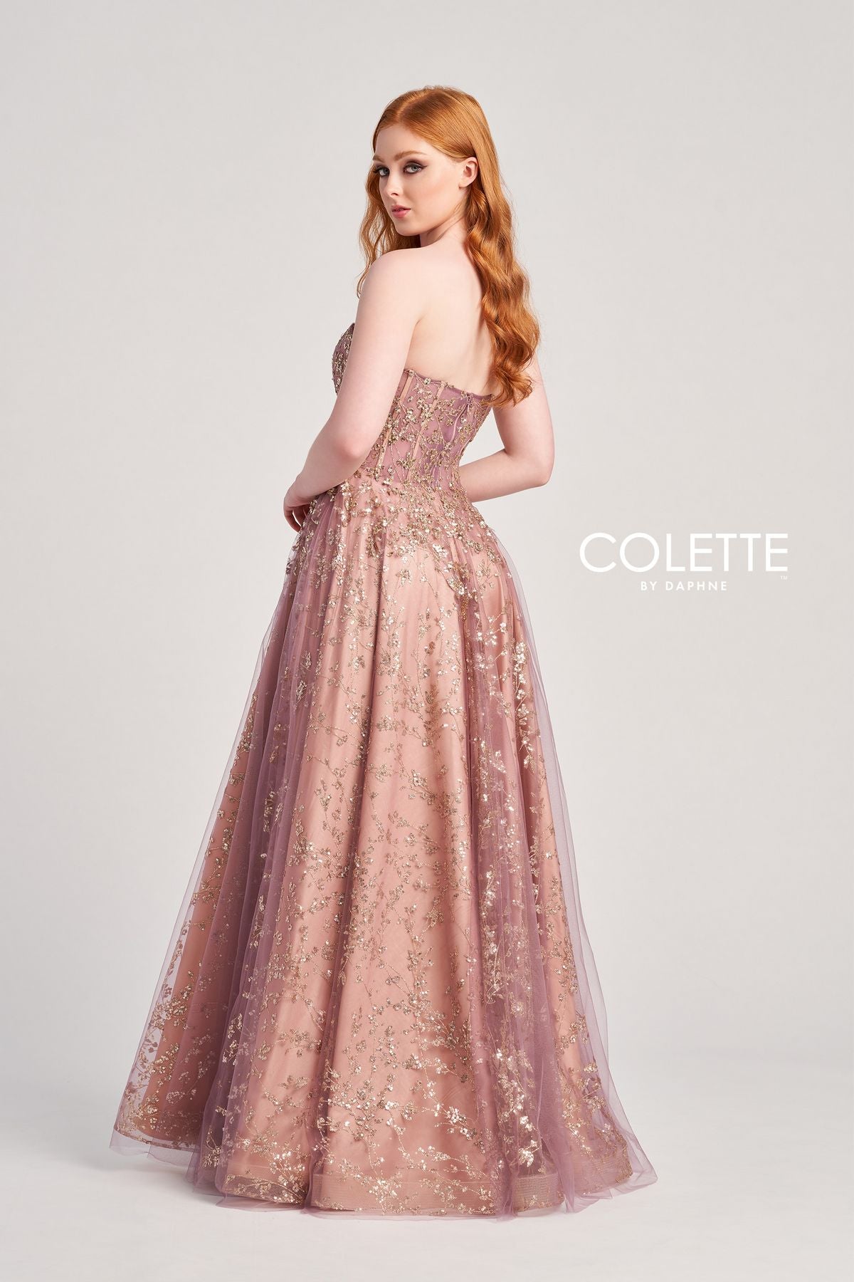 Prom Dresses Sequin Long Formal Prom Dress Heather/Rose Gold