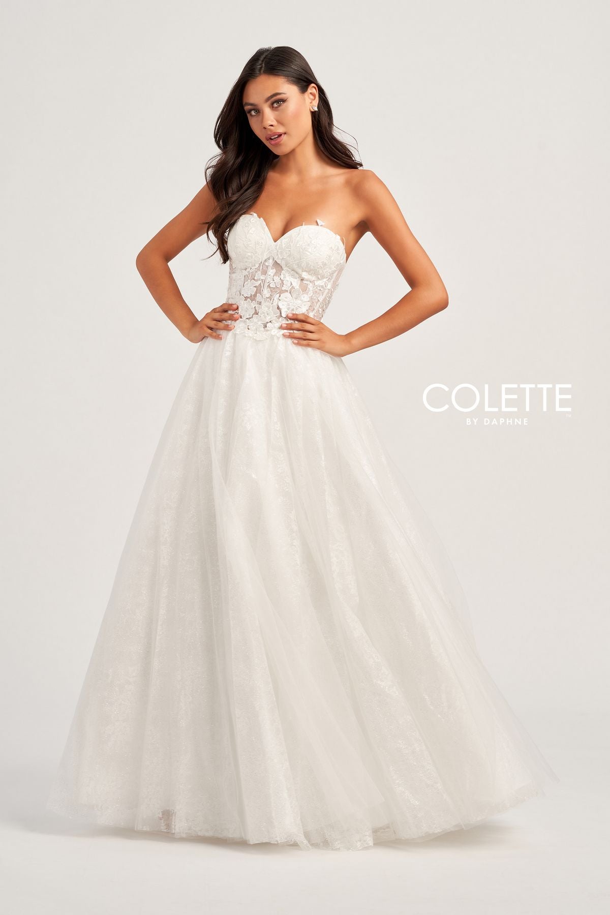 Colette CL5153 Long Formal Glitter Prom Ball Gown
