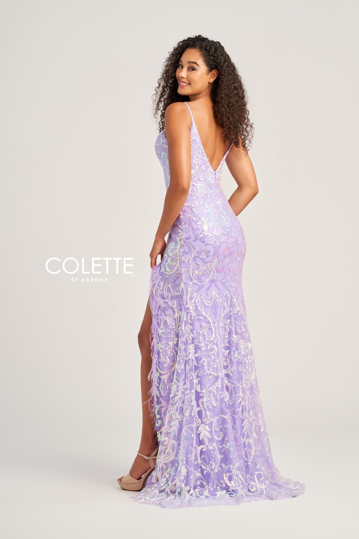 Colette CL5155 Long Formal Sequin Prom Mermaid Dress