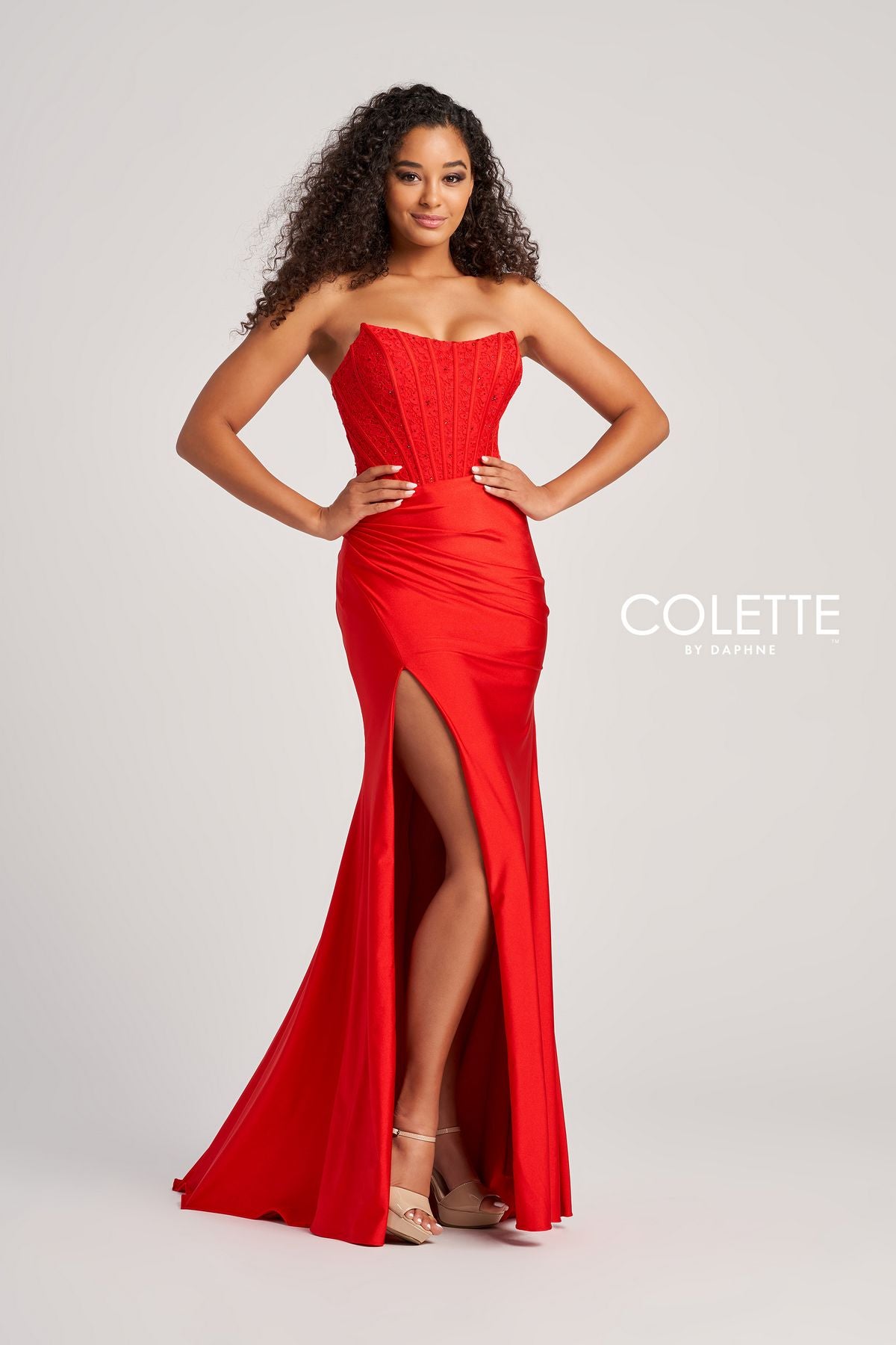 Red Colette CL5158 Long Formal Fitted Prom Dress for $499.99 โ The