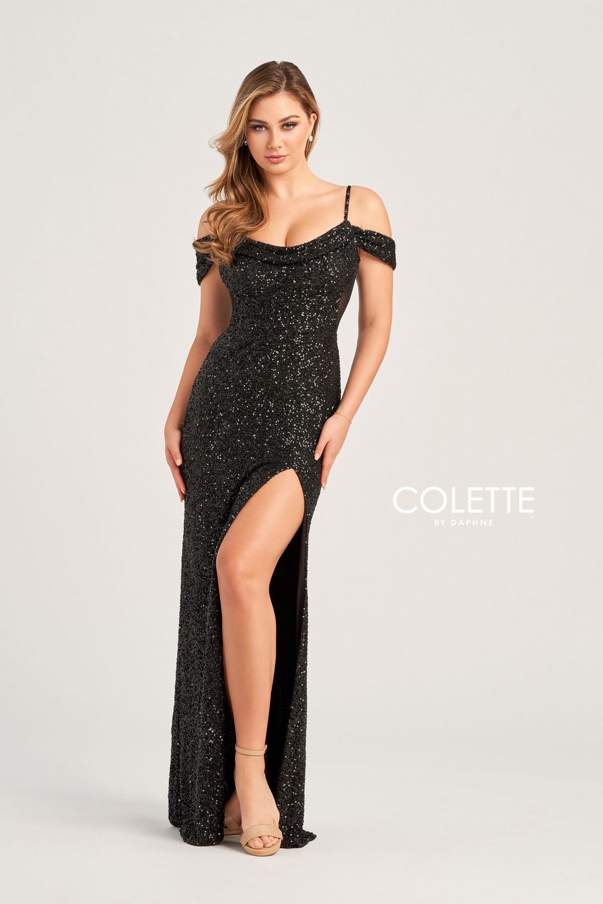 Black Colette CL5160 Sequin Prom Long Formal Dress for $499.99 – The