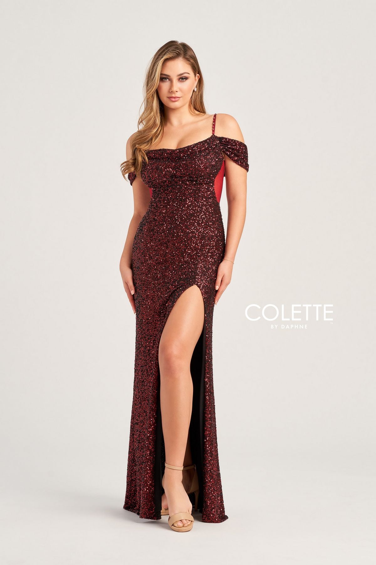 Colette CL5160 Sequin Prom Long Formal Dress