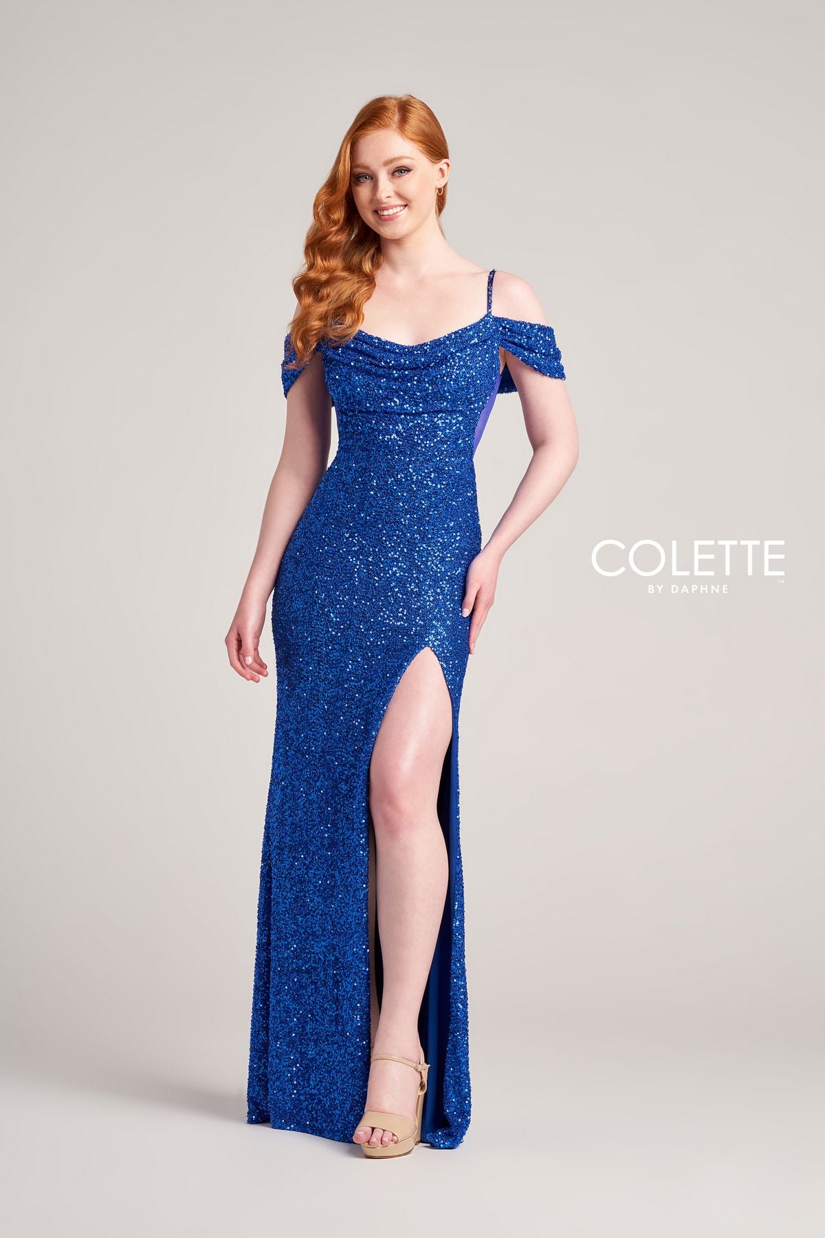 Colette CL5160 Sequin Prom Long Formal Dress
