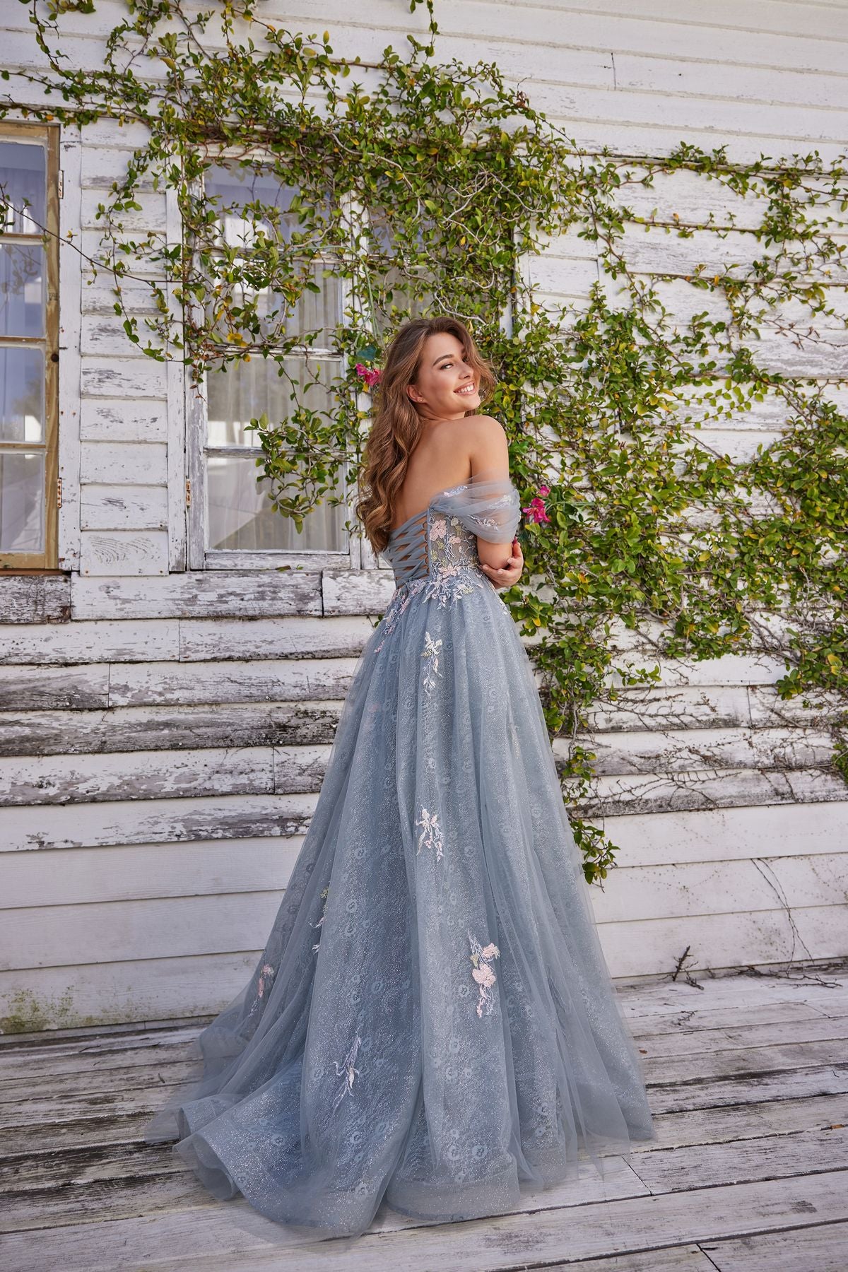 Colette CL5169 Prom Long Glitter Formal Ball Gown