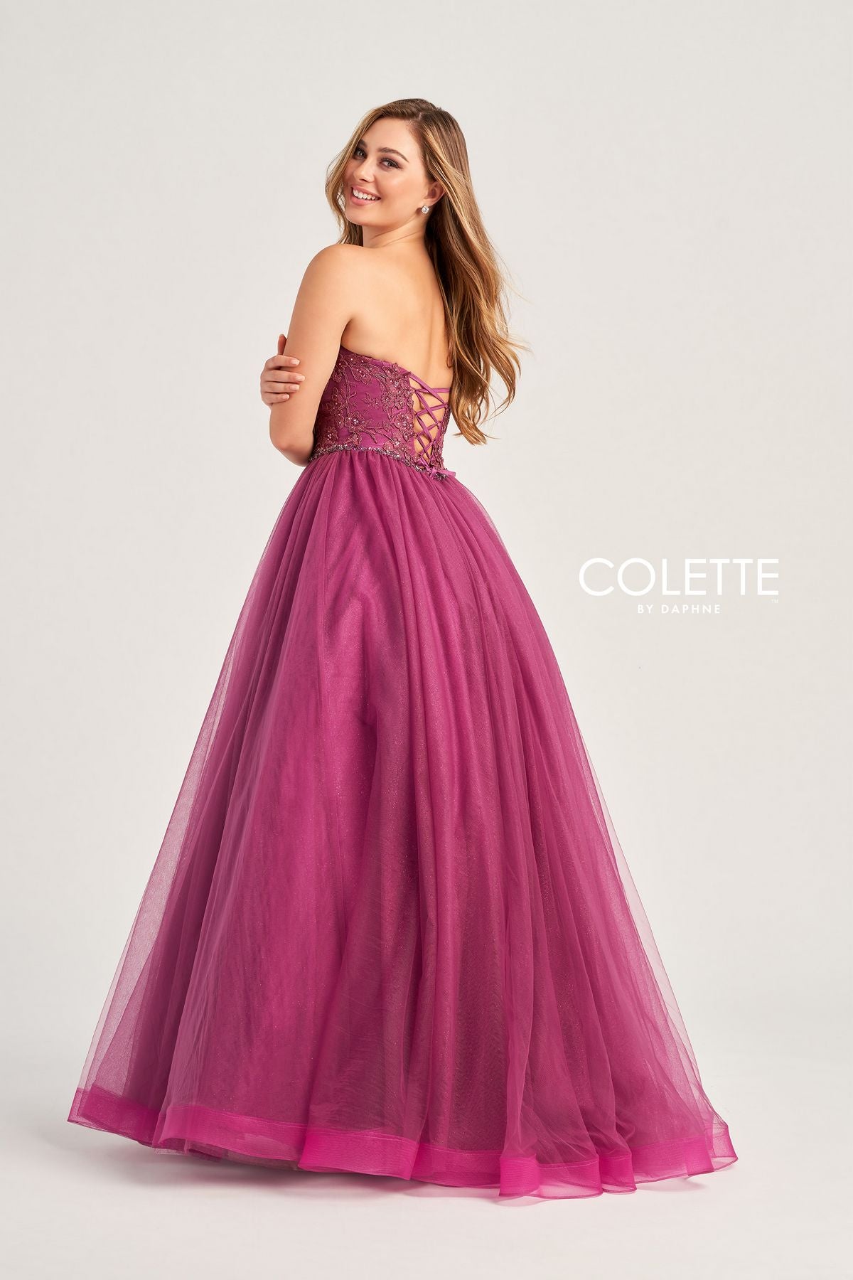 Prom Dresses Formal Glitter Long Prom Ball Gown Berry