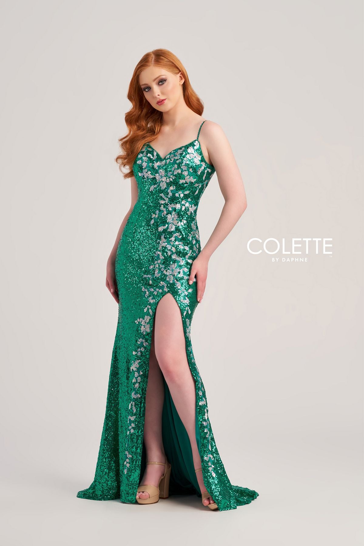 Colette CL5196 Long Sequin Formal Long Prom Dress
